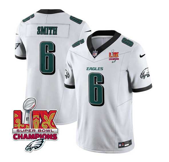 Men & Women & Youth Philadelphia Eagles #6 DeVonta Smith White 2025 Eagles Logo Super Bowl LIX Patch New F.U.S.E. Vapor Untouchable Limited Stitched Jersey Dzhi,We sell and wholesale Men & Women & Youth Philadelphia Eagles #6 DeVonta Smith White 2025 Eagles Logo Super Bowl LIX Patch New F.U.S.E. Vapor Untouchable Limited Stitched Jersey Dzhi on line form chian!